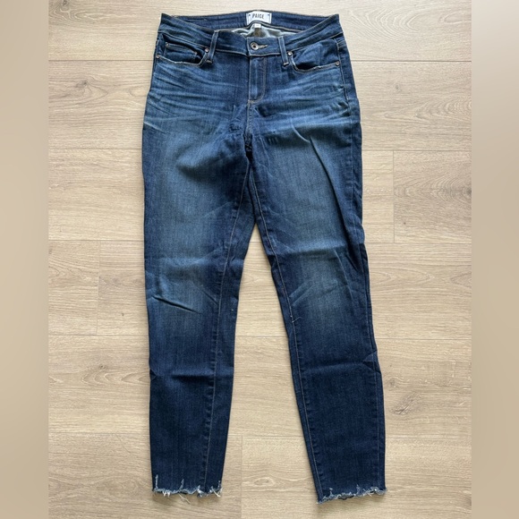 PAIGE Dark Blue Women's Skinny Jeans - Picture 2 of 9
